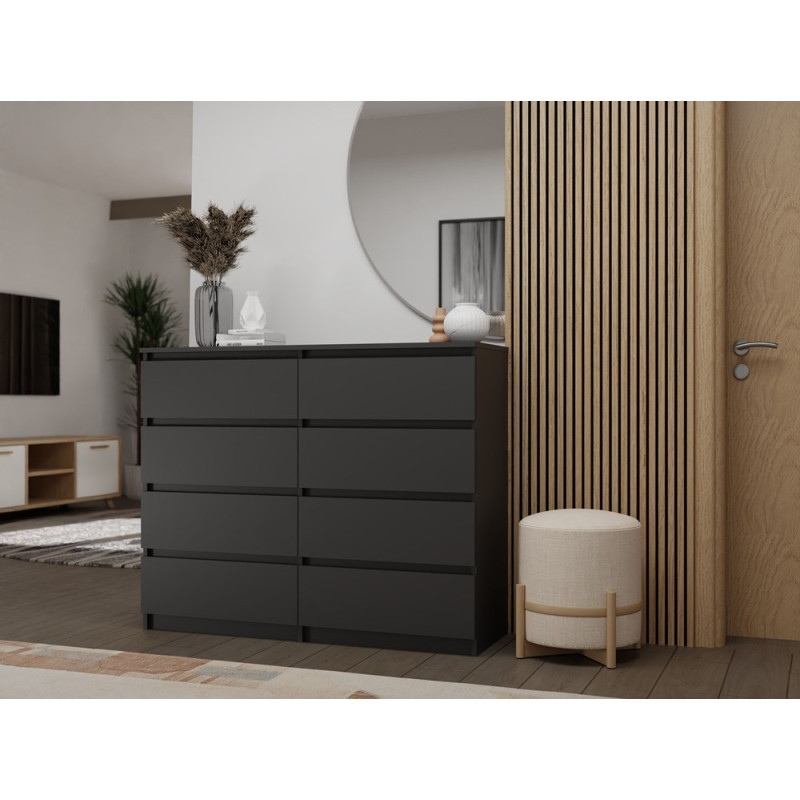 Komoda Malwa M8/120 Czarny