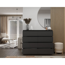 Komoda Malwa M8/120 Czarny