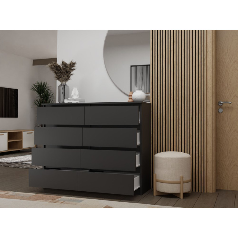 Komoda Malwa M8/120 Czarny