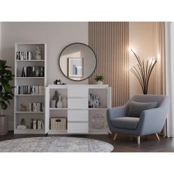 Komoda Malwa 2D4S/120 Biały