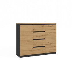 Komoda Malwa 2D4S/Ba Antracyt Artisan