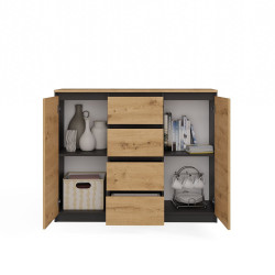 Komoda Malwa 2D4S/Ba Antracyt Artisan Komoda Malwa 2D4S/Ba Antracyt Artisan