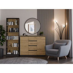 Komoda Malwa 2D4S/Ba Antracyt Artisan Komoda Malwa 2D4S/Ba Antracyt Artisan