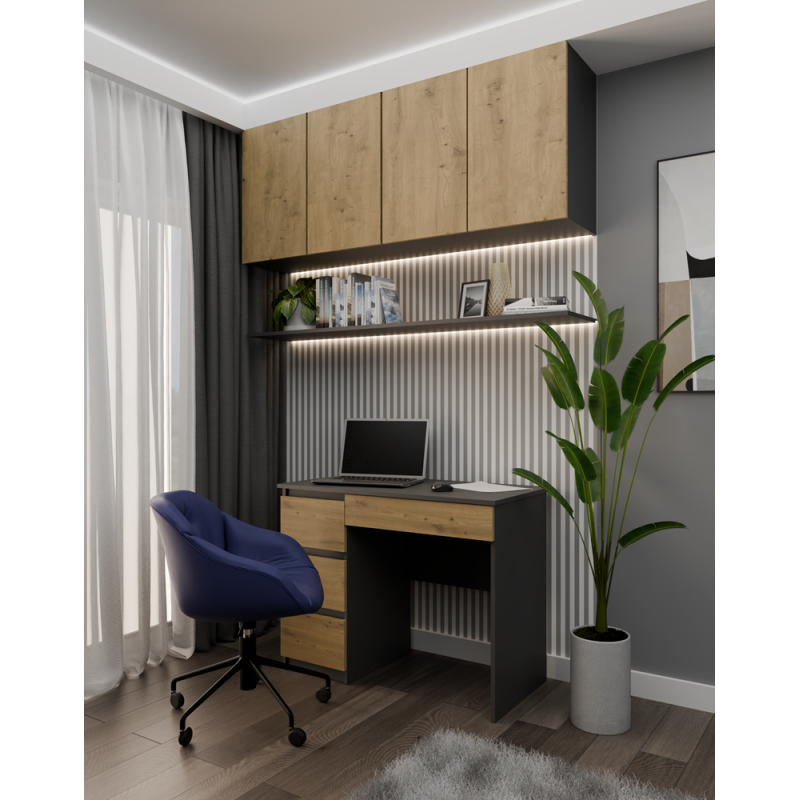 Biurko Mijas Lewe Antracyt Artisan