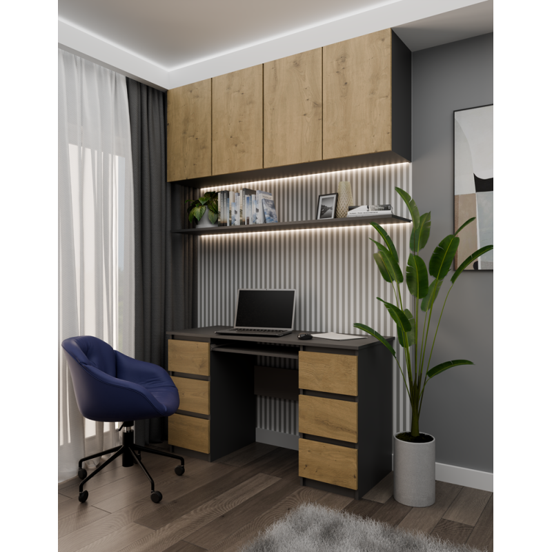 Biurko Kuba Kuba Antracyt Artisan