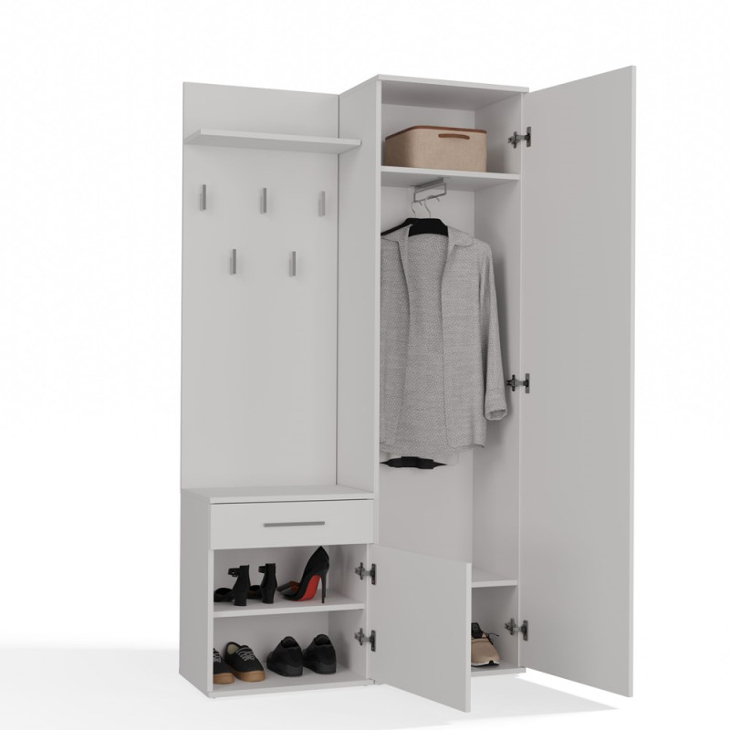 Garderoba Duo Duo Biały