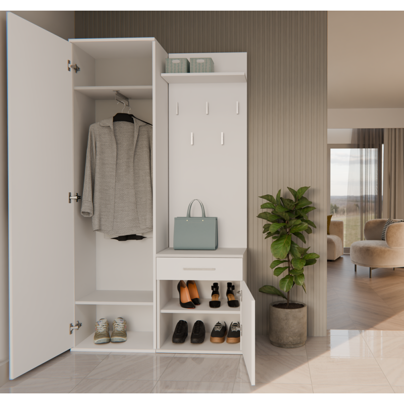 Garderoba Duo Duo Biały