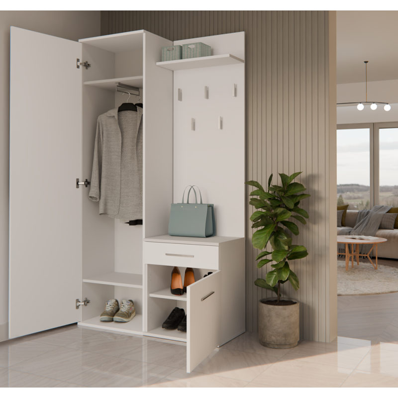 Garderoba Duo Duo Biały