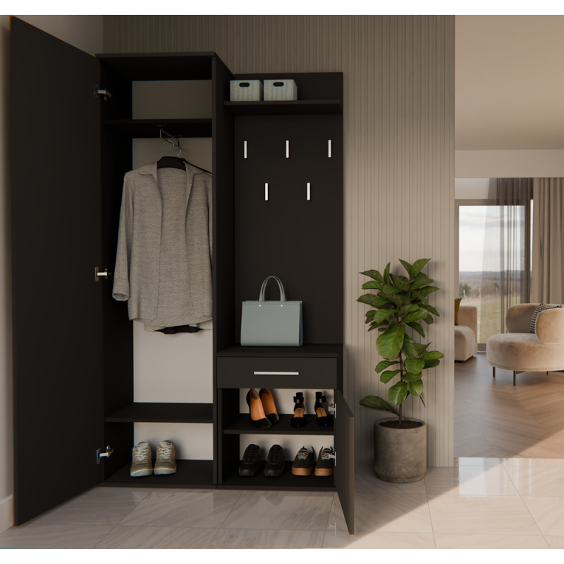 Garderoba Duo Duo Czarny