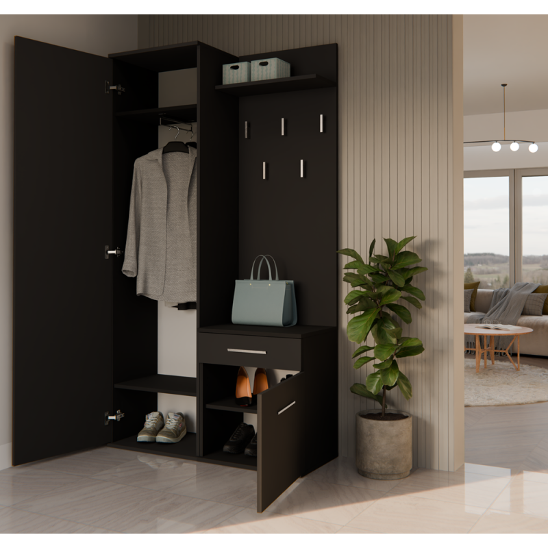 Garderoba Duo Duo Czarny