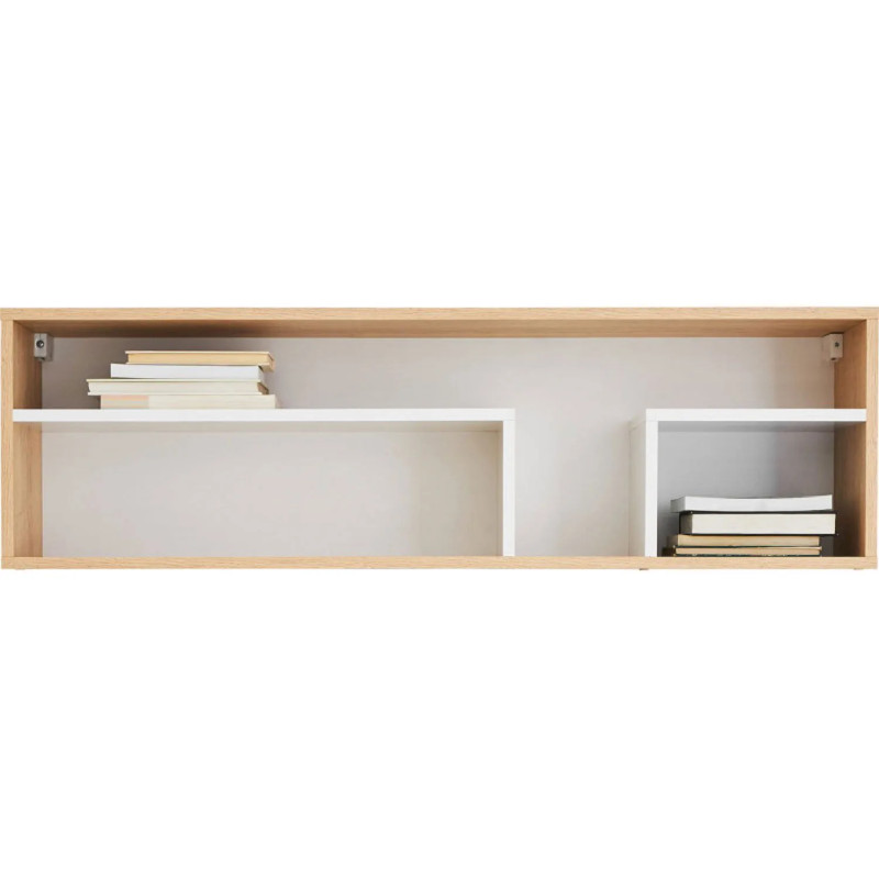 Półka wisząca 105cm Pixel PX13 dąb biszkoptowy/biały/szary