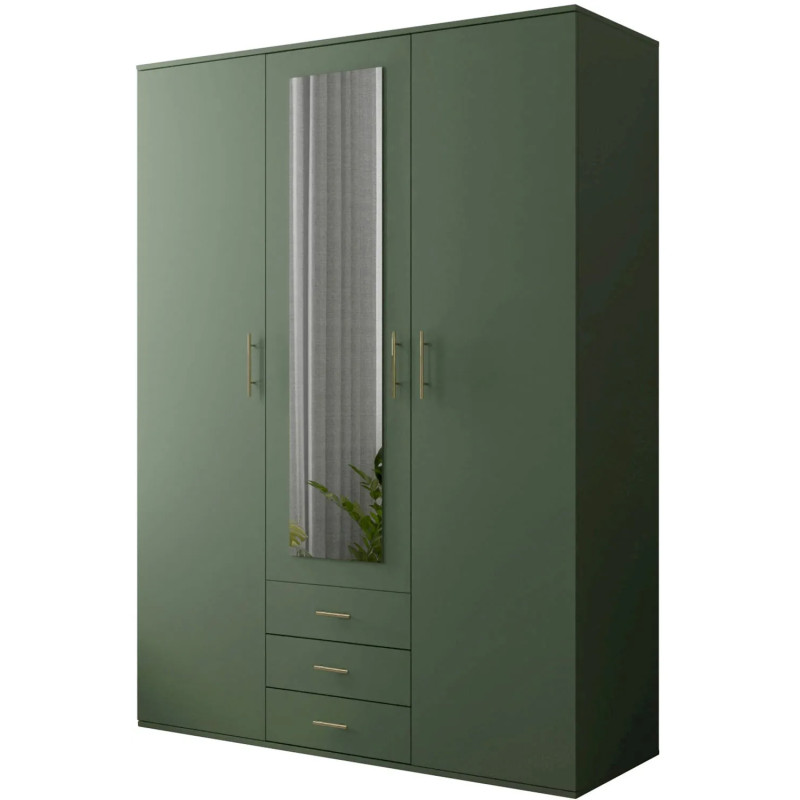 Szafa z lustrami Closy 150cm zielona Szafa z lustrami Closy 150cm zielona