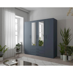 Szafa z lustrami Closy 200cm granatowa Szafa z lustrami Closy 200cm granatowa