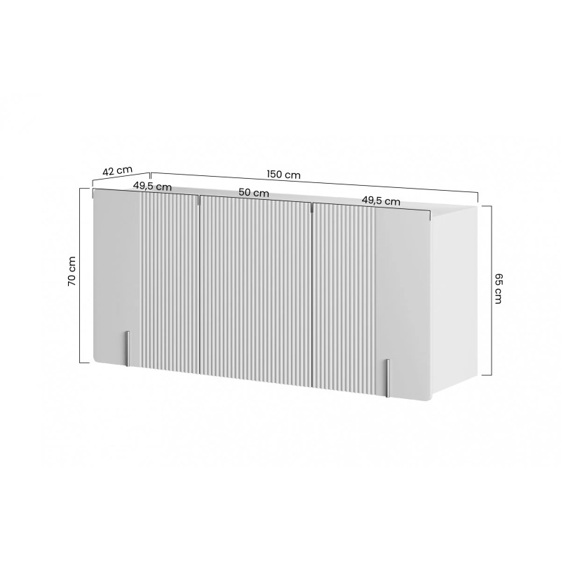 Komoda wisząca Malmi 150cm Kolekcja Malmi Meble Bogart