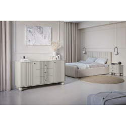 Zestaw szafek nocnych Kolekcja Vesper Meble Bogart kaszmir/nogi Zestaw szafek nocnych Kolekcja Vesper Meble Bogart kaszmir/nogi