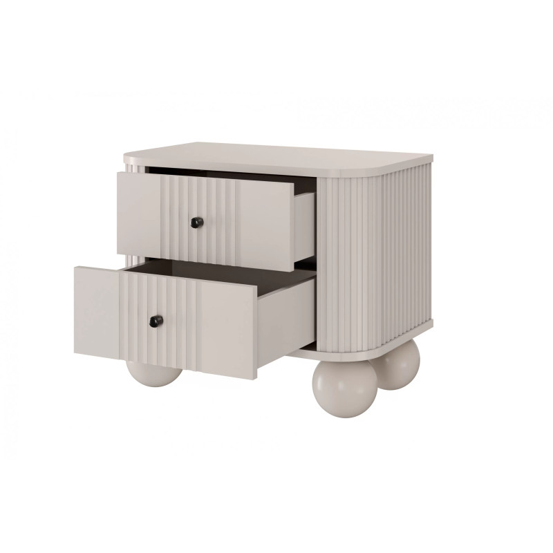 Zestaw szafek nocnych Kolekcja Vesper Meble Bogart kaszmir/nogi