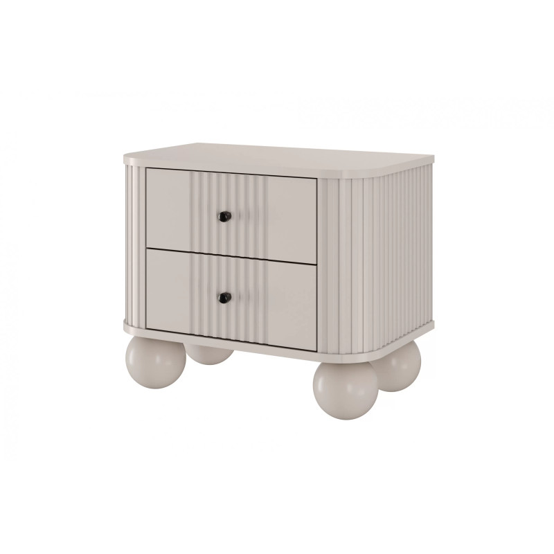 Zestaw szafek nocnych Kolekcja Vesper Meble Bogart kaszmir/nogi