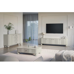 Szafka RTV Vesper 4D Kolekcja Vesper Meble Bogart kaszmir/nogi