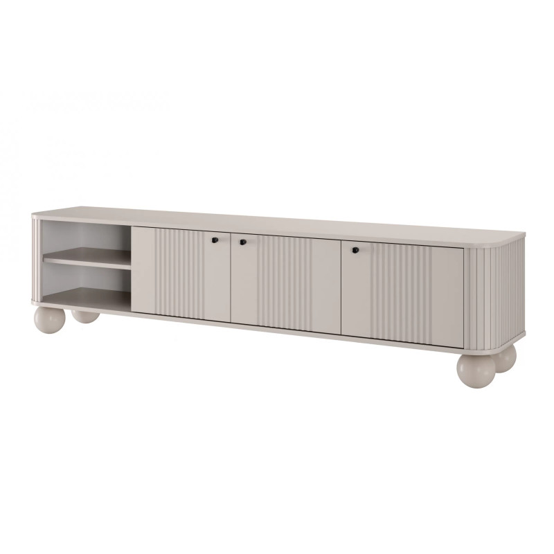 Szafka RTV Vesper 3D Kolekcja Vesper Meble Bogart kaszmir/nogi