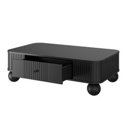 Stolik kawowy Kolekcja Vesper Meble Bogart czarny/nogi kule Stolik kawowy Kolekcja Vesper Meble Bogart czarny/nogi kule