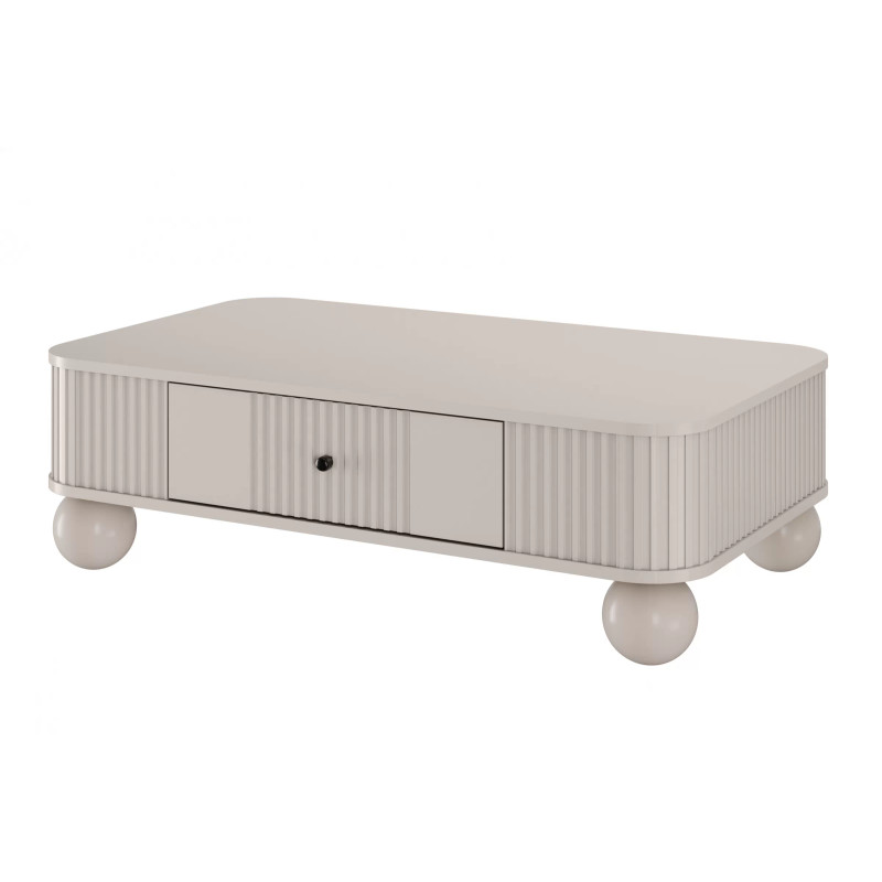 Stolik kawowy Kolekcja Vesper Meble Bogart kaszmir/nogi kule Stolik kawowy Kolekcja Vesper Meble Bogart kaszmir/nogi kule