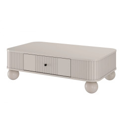 Stolik kawowy Kolekcja Vesper Meble Bogart kaszmir/nogi kule