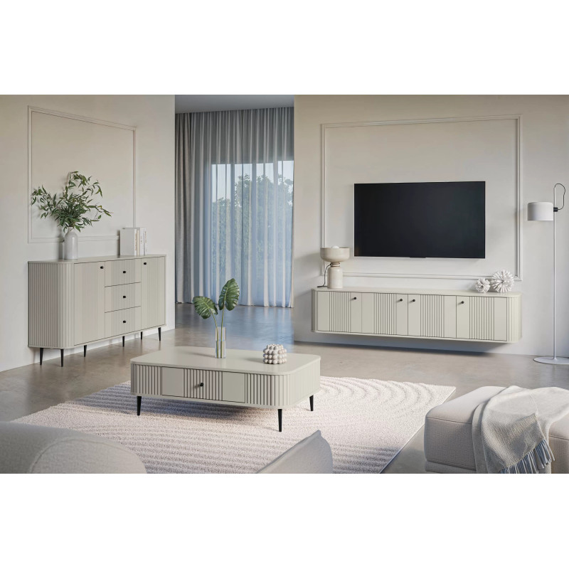 Stolik kawowy Kolekcja Vesper Meble Bogart kaszmir/wysokie nogi