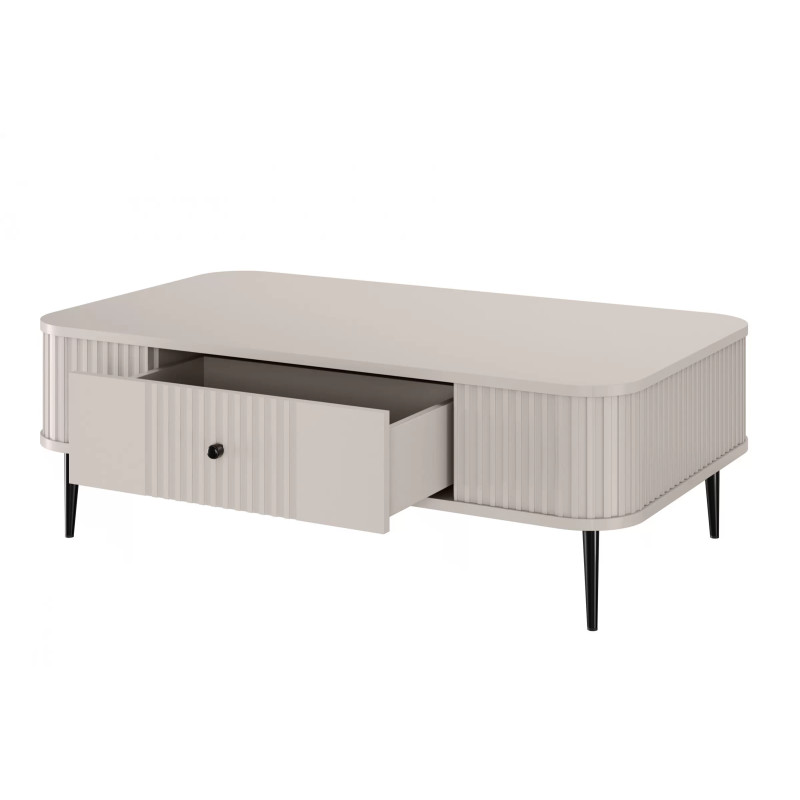 Stolik kawowy Kolekcja Vesper Meble Bogart kaszmir/wysokie nogi