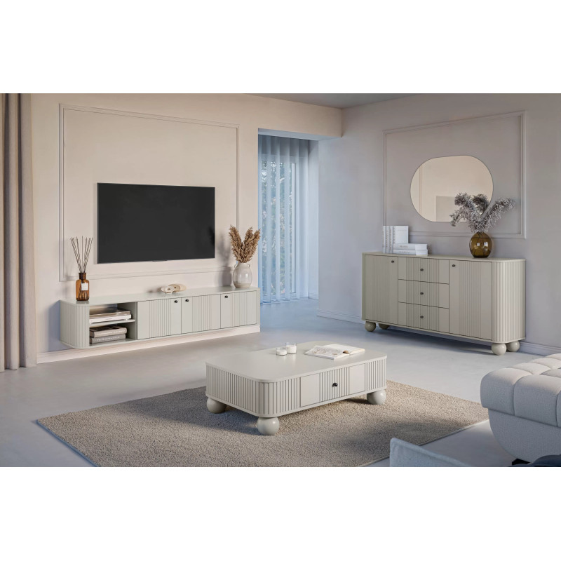 Wisząca Szafka RTV Vesper 3D Kolekcja Vesper Meble Bogart