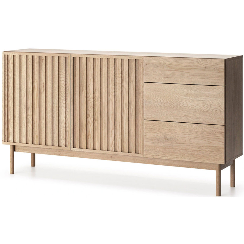 Szeroka Komoda Saori K2D3S Gała Meble Dąb Cremona