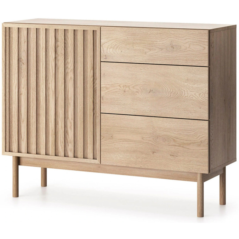 Kompaktowa Komoda Saori K1D3S Gała Meble Dąb Cremona