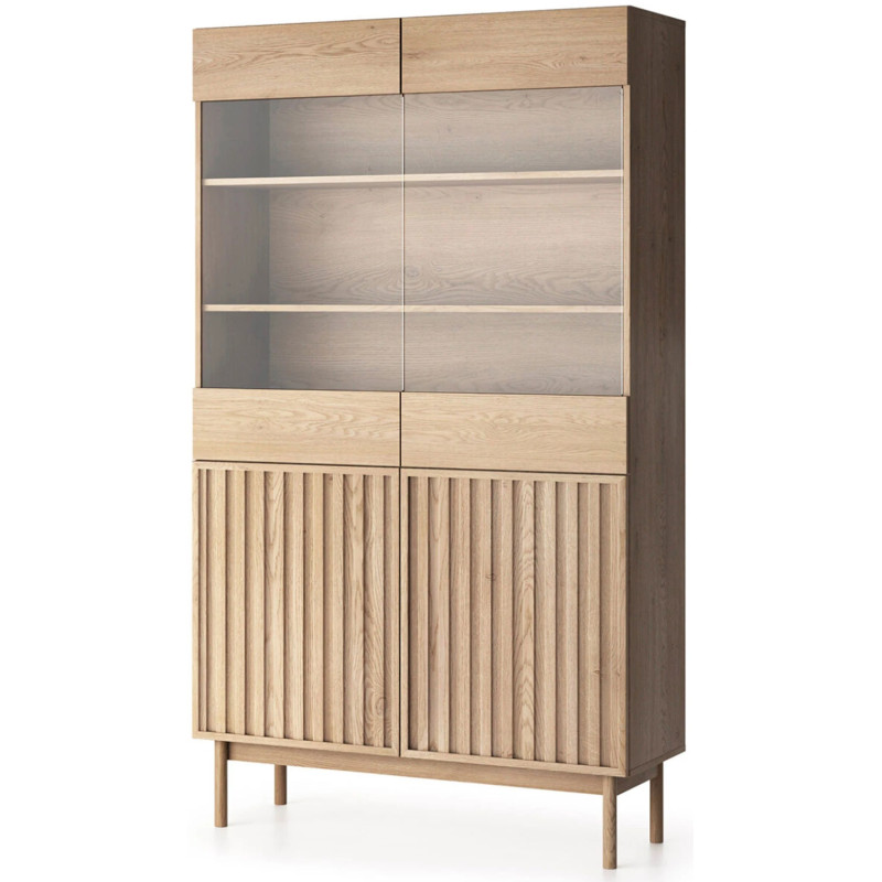 Przeszklona Witryna Saori Gała Meble Dąb Cremona