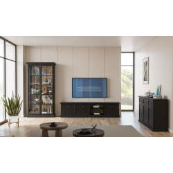 Komoda z Szufladami Lucca K6S Gała Meble Czarna Komoda z Szufladami Lucca K6S Gała Meble Czarna