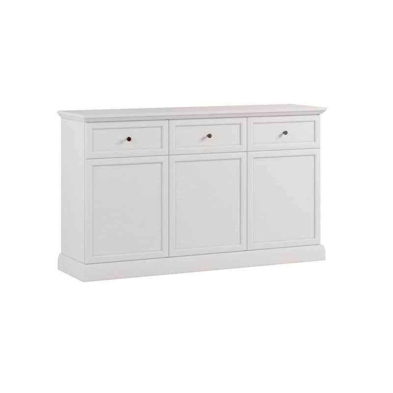 Komoda z Szufladami Lucca K3D3S Gała Meble Biała Komoda z Szufladami Lucca K3D3S Gała Meble Biała