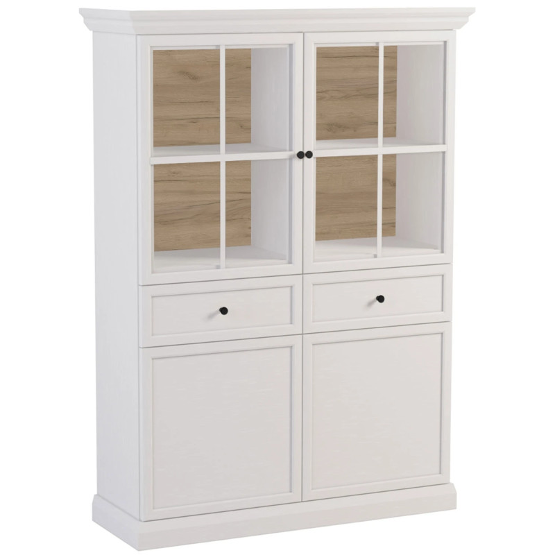 Przeszklona Witryna Lucca W4D2S Gała Meble Biała