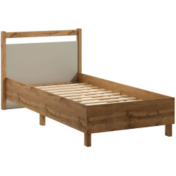 Łóżko 90x200 Indygo Gała Meble Dąb Wotan/Beige