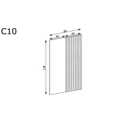 Panel dekoracyjny z lamelami CALI C-10 Jarstol dąb