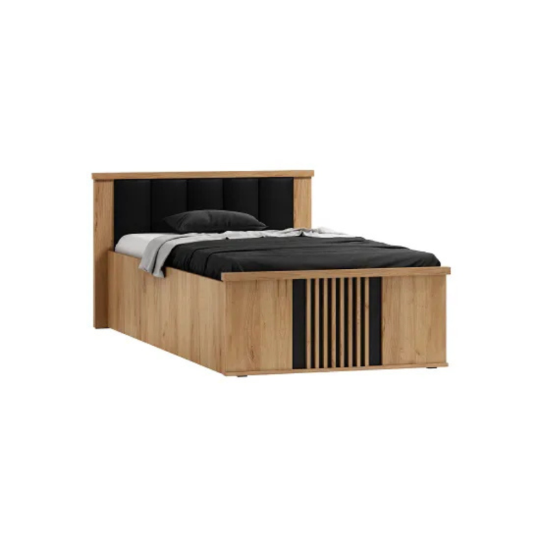 Łóżko 90 Lamello art.16 Meble Gołąb Dąb craft / czarny