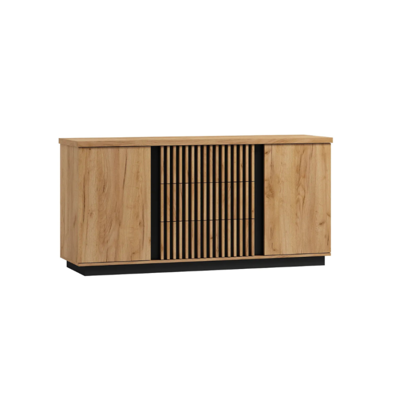 Komoda Lamello art.5 Meble Gołąb Dąb craft / czarny