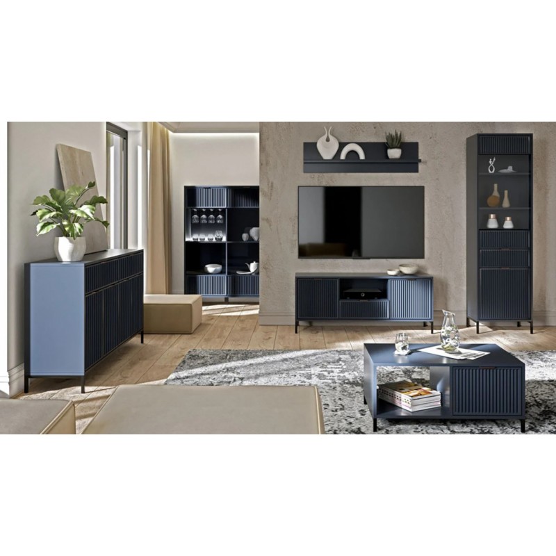 Komoda 133cm LINKaSTYLES LS2 cashmere/indigo