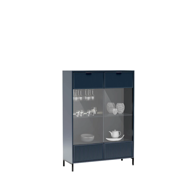 Witryna 104,8cm LINKaSTYLES LS8 cashmere/indigo