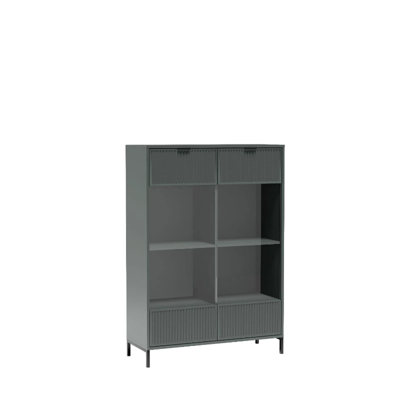 Witryna 104,8cm LINKaSTYLES LS8 cashmere/indigo/green stone