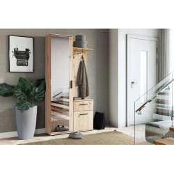 Garderoba z Lustrem Lux Jarstol Dąb Artisan