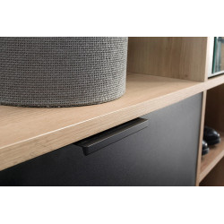 Garderoba z Lustrem Milo Jarstol Dąb Artisan/Czarny