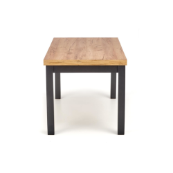 TIAGO stół rozkładany 140-220/80 blat: dąb craft, nogi: czarny TIAGO stół rozkładany 140-220/80 blat: dąb craft, nogi: czarny