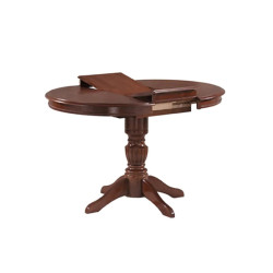 Klasyczny stół Margo ciemny orzech 90(125)x90