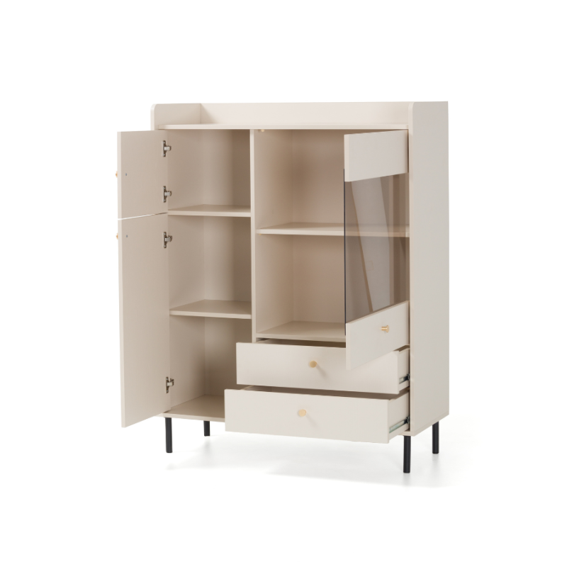 Trzydrzwiowa Witryna Grande GR2 beż piaskowy