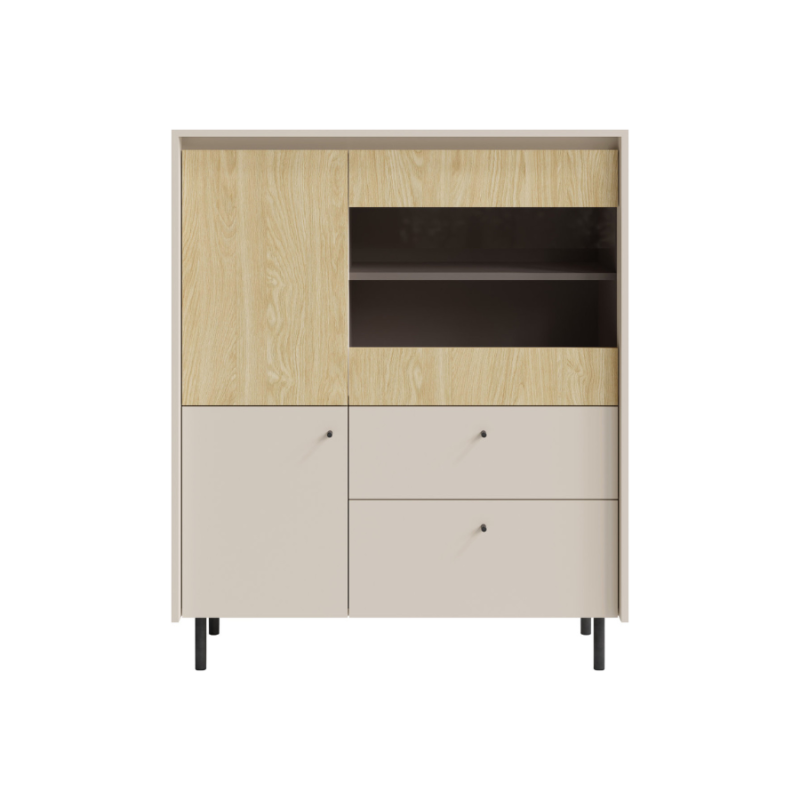 Komoda Malta ML2 beż piaskowy/dąb olejowany