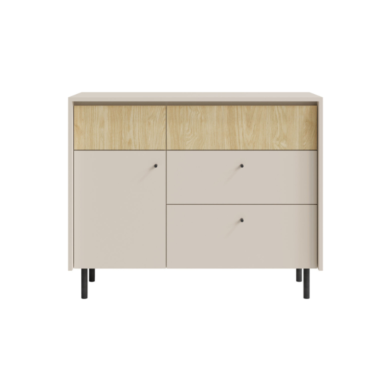 Komoda Malta ML7 beż piaskowy/dąb olejowany