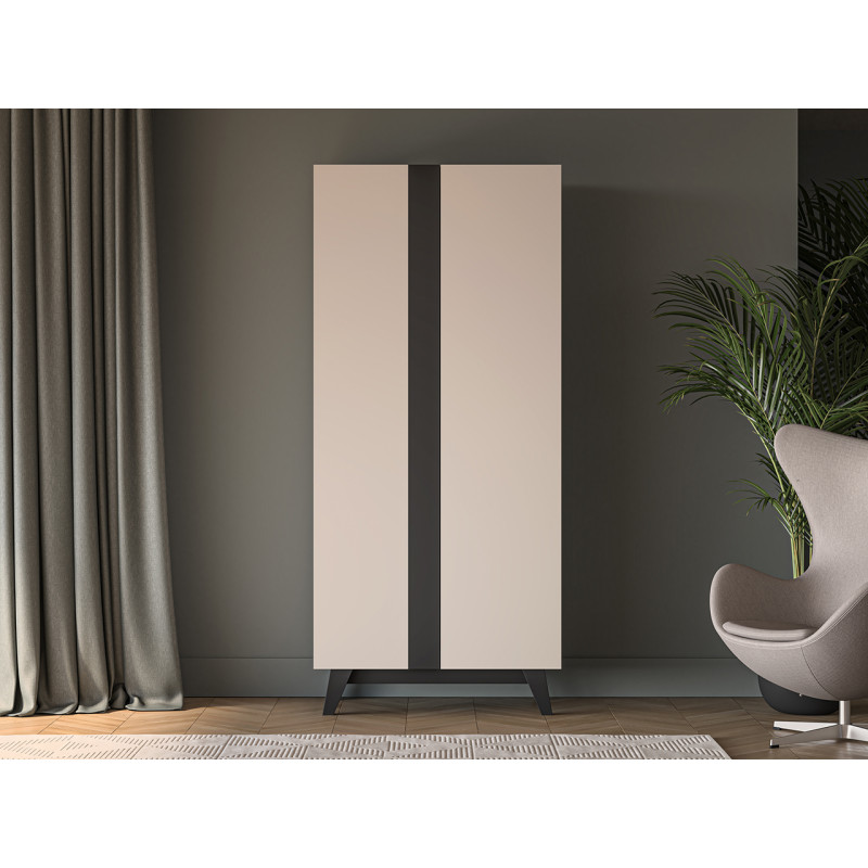 Szafa Freshion 01 ML Meble Kaszmir/Czarny